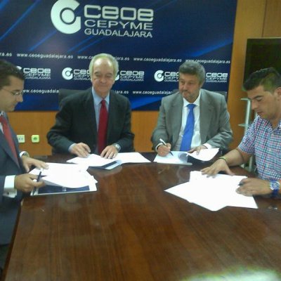 Firman convenio de colaboración entre el Centro Demostrador TIC de Castilla-La Mancha y CEOE-CEPYME Guadalajara
